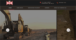 Desktop Screenshot of dwexcavatinginc.com